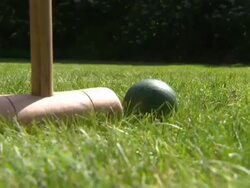 Playing croquet on Agatha Christies lawn News Clip