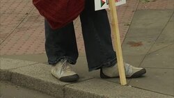 Anti-austerity protests held as the Conservative party conference begins in Manchester News Clip