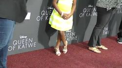 Trinitee Stokes at 'Queen Of Katwe' Los Angeles Premiere Stock Footage