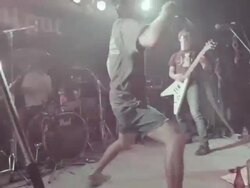Hard Core Rock band on stage. Stock Footage