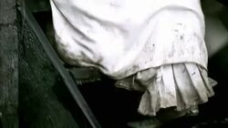 A henchman leads Marie Antoinette to the guillotine. Stock Footage