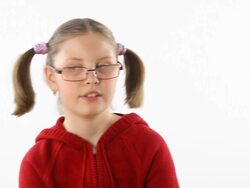 Teeager girl spreading gossips Stock Footage