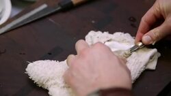 Chef preparing oysters Stock Footage