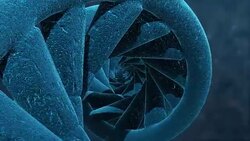 HD : 3D DNA Helix Animation, Loop-able. Stock Footage