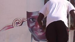 CLEAN : Posters of Gambian President Jammeh torn down News Clip