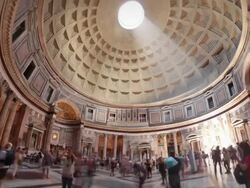 Pantheon, Rome, Italy Stock Footage