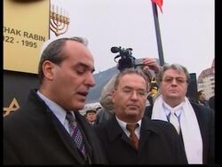 Statue of Rabin unveiled by right wing politician News Clip