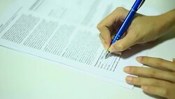 Businesswoman Working In The room Stock Footage