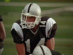 SLO MO, CU, PAN, American football players in action, Staten Island, New York, USA Stock Footage