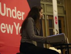 Auditions Held For Street Musicians Seeking Permits To Perform In NYC Subway System Stock Footage