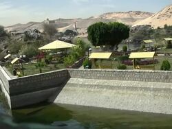 ZO, WS, HA, Aswan Botanical Gardens Aswan, Egypt Stock Footage