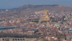 Old Tbilisi View Stock Footage