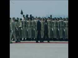 SYND 5 7 77 YEMENI LEADER COLONEL HAMDI VISITS PARIS Instructional Video