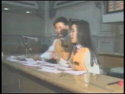 Young Brokers Working At Korean Stock Exchange Stock Footage