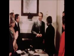 SYND 27-1-73 NIXON MEETS WIVES OF POWS News Clip