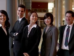 Business team portrait Stock Footage