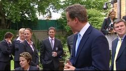 England Women's Football Team Meet David Cameron News Clip