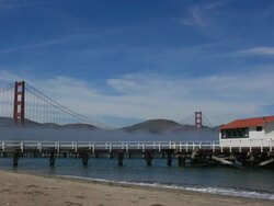 Golden Gate Bridge Time Lapse Fog Stock Footage