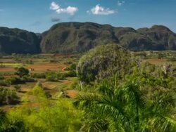 Cuba Landscape Valle de Vinales Stock Footage