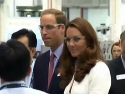 William & Catherine Tour Rolls Royce Factory News Clip