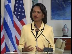 Rice comments on Iran, protests News Clip