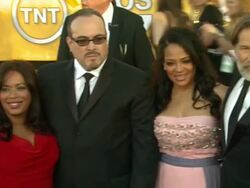 Lauren VÂŽlez, David Zayas, Jennifer Carpenter, James Remar, Edward James Olmos at 18th Annual Screen Actors Guild Awards - Arrivals Stock Footage