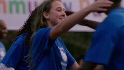 Volunteers gather for community picnic Stock Footage