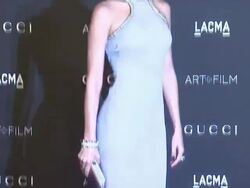 Camilla Belle at 2014 LACMA Art+Film Gala Honoring Barbara Kruger And Quentin Tarantino Presented By Gucci Stock Footage
