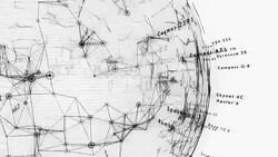 Sat World ï¿½ Black and White version Stock Footage