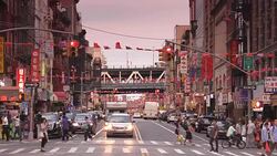 East Broadway Chinatown in New York City Stock Footage