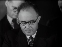 BRITISH ANNOUNCE ATTITUDE ON PALESTINE News Clip