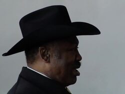 B-Roll: Joe Frazier photo shoot. Stock Footage