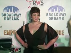 Lisa Howard at The Broadway Dreams Foundation "Champagne And Caroling" Gala - Arrivals Stock Footage