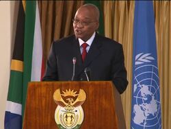 President Zuma takes part in "1GOAL" education summit News Clip