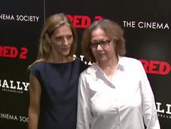 Sandy Brant and Ingrid Sischy at The Cinema Society And Bally Host A Screening Of Summit Entertainment's "Red 2" Stock Footage