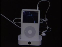 iPod demonstration Stock Footage