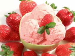 Strawberry Ice Cream Stock Footage