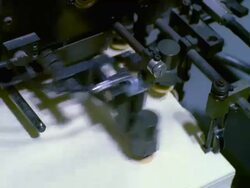 CU, HA, Printing machine Stock Footage