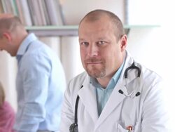 HD: Portrait Of Pediatrician Stock Footage