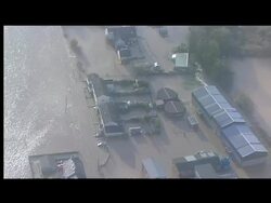 UK: Aerials of flood devastation at Cockermouth  News Clip