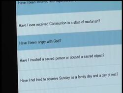 A novel use for modern gadgets iPad and iPhone - a step by step guide to the Roman Catholic ritual of confession - has been released, but to mixed reaction in the streets of Rome. Instructional Video
