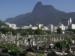 Rio de Janeiro  - Cemetery of Saint John the Baptist Stock Footage
