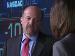 Nasdaq opening bell ringing ceremony with the stars of 'Mad Money' Stock Footage