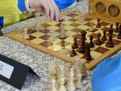 Kids playing chess Stock Footage