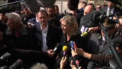 WRAP More migrants arrive at Lampedusa ADDS Le Pen visit News Clip