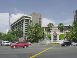 Manila Peninsula Hotel, Makati Stock Footage