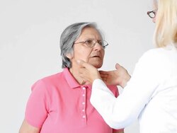 Senior woman patient Stock Footage