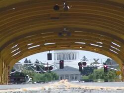 WS ZO View of road Sacramento / CA, Sacramento, USA Stock Footage