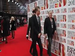 John Taylor, Simon Le Bon at the Brit Awards 2011 at London England. (Footage by WireImage Video/GettyImages) Stock Footage