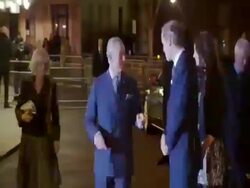 William & Catherine Arrive at the Royal Albert Ha News Clip